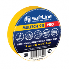 Изолента Safeline 19мм*25м жёлтая
