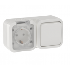 Блок IEK TORS TS-G10-6-55-V-K01 1-я+1-кл гор. 16А IP55 TS342 белый Блок IEK TORS TS-G10-6-55-V-K01 1-я+1-кл гор. 16А IP55 TS342 белый