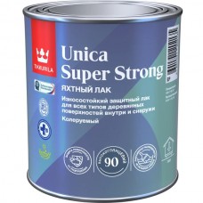 Лак универсальный Unica Super Strong EP полуматовый 0,9л. Тиккурила