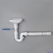 DR0115 Сифон Ани 11/2*40 прямот.с разр.струи с г/т 40*40/50