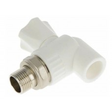 Вентиль д/рад угловой 25*3/4 ПП  Valfex ( серый )