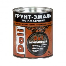 Грунт-эмаль по ржавчине 3в1 молотковая Dali Медная 2л.