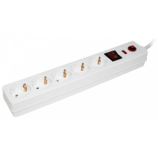 Сет. фильтр IEK 5вх*2P+PE/5м СФ-05К-выкл. 3*1мм2 293789