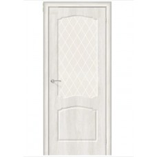 Дверь ПВХ Альфа-2 Casablanca White Crystal 200*80