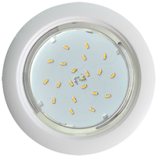 Спот Ecola GX53 5355 белый легкий пластик FW5355ECD